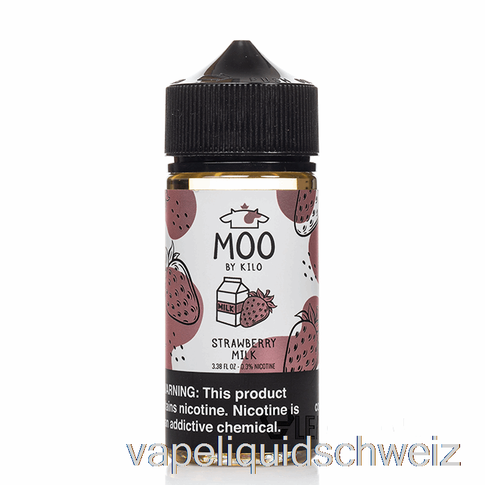 Erdbeermilch – Moo E-Liquids – 100 Ml 6 Mg Vape Schweiz